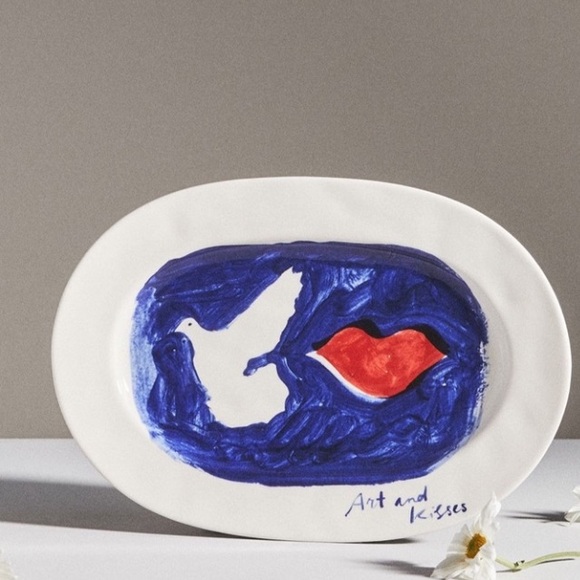 Anthropologie Other - NWT Anthropologie Hotel
Magique for Anthropologie Art and Kisses Platter